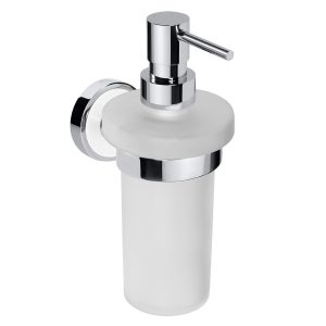 104109018 Trend-I Настінний дозатор для рідкого мила (скло) , основа біла Bemeta Чехія