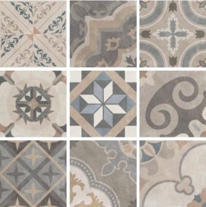 Плитка керамогранітна CSAPCLMX20 Patchwork Сlassic Mix 200x200x10 Sant'agostino