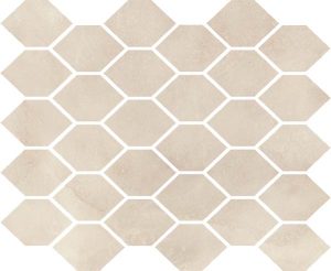 Мозаїка Aquamarina Heksagon Темно-бежевий POL 270x320x8,5 Nowa Gala