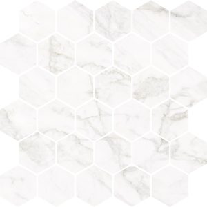 Мозаїка Frost White Білий Heksagon POL 270x270x8,5 Nowa Gala