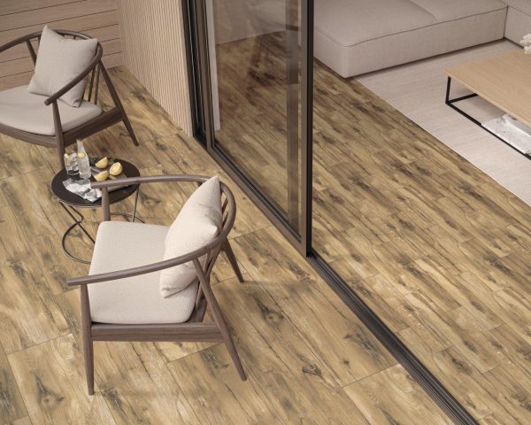 Плитка керамогранітна Rustland Brown RECT 198x1198x10 Paradyz - Зображення 2