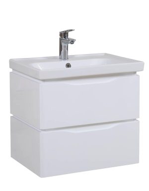 Шафка з умивальником підвісна Венеція Біла Frame 60, Аква Родос