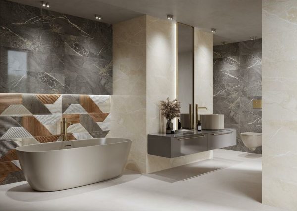 Плитка стінова Blend Grafit RECT 298x898x9 Paradyz - Зображення 2