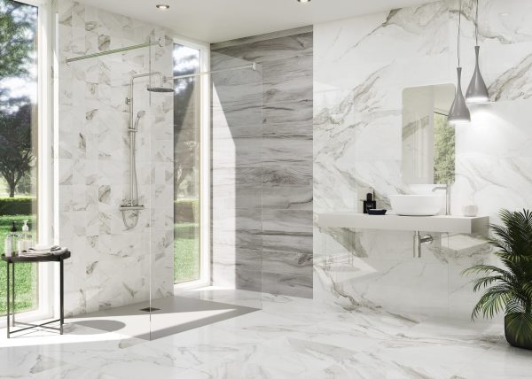 Плитка керамогранітна Calacatta Silver 60 LUX 600x600x11 Azteca - Зображення 2