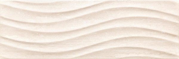 Плитка стінова Salomea Cream Wave 25x75 код 2682 Ceramika Color