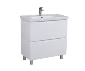 Шафка з умивальником Венеція Біла Frame 80, Аква Родос