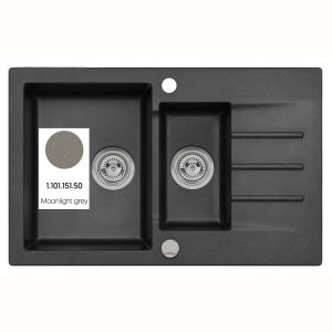 Кухонна мийка Mojito 120 (1.101.151.50) Moonlight grey 50, Axis Group
