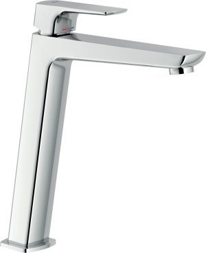 Змішувач для умивальника одноважільний VV103128/2CR , високий 267мм, з донним клапаном, хром Nobili ІТАЛІЯ
