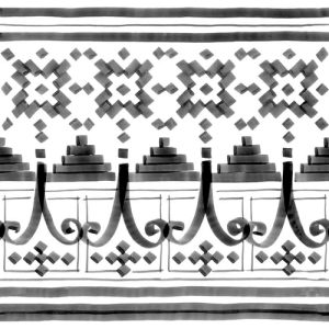 Плитка керамогранітна Bellaria-2 Sombra декор 200x200x8 Vives