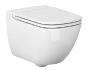 Унітаз підвісний Caspia Clean On з кришкою Slim soft close (SZCZ1001671773), Cersanit