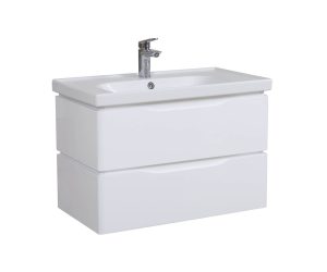 Шафка з умивальником підвісна Венеція Біла Frame 80, Аква Родос