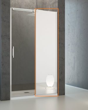 Душова стінка Espera DWJ Mirror 450 права, RADAWAY