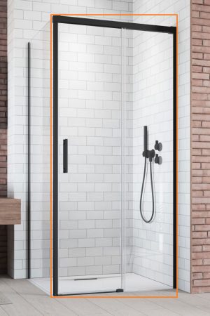 Душові двері Idea Black KDJ 120 праві, RADAWAY