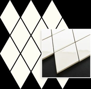 Мозаїка Uniwersalna Bianco Romb Pillow 206x237x6 Paradyz