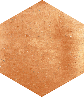 Плитка керамогранітна Flamenco Червоний Heksagon 280x330x7,5 Nowa Gala