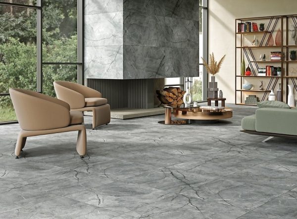 Плитка керамогранітна Silver Heels Graphite 598x598x8 Cersanit - Зображення 2
