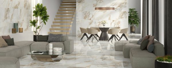 Плитка керамогранітна Calacatta Gold POL 600x1200 Cristacer Ceramica - Зображення 2