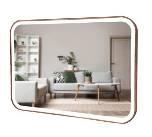 Дзеркало Eclipse Reliability LED 600x800 Natural Walnut Luxury Wood