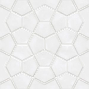 Декор Aquamarina Білий POL 597x597x8,5 Nowa Gala