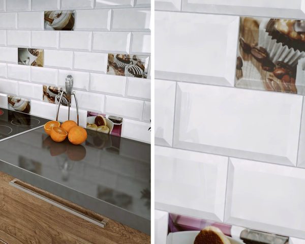 Плитка стінова Tamoe Bianco Kafel 9,8x19,8 код 4158 Ceramika Paradyz - Зображення 4