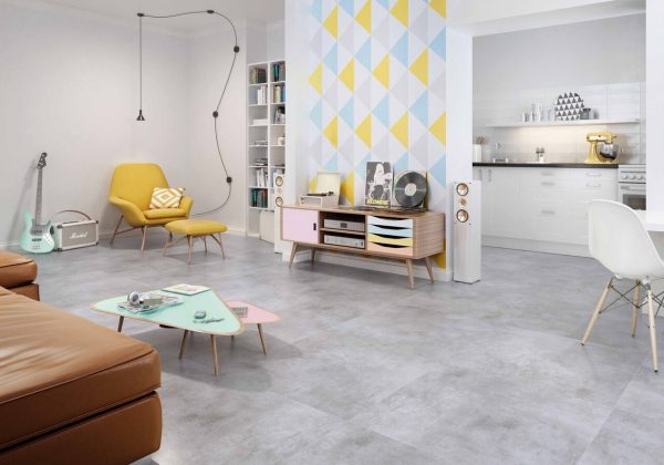 Плитка керамогранітна Scratch Bianco RECT 898x898x9 Paradyz - Зображення 2