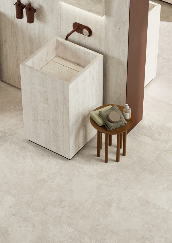 Плитка керамогранітна EY 12 Travertino Pearly Cross SP SQ 800x800x9 Mirage - Зображення 2