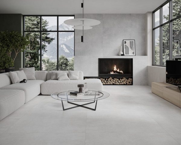 Плитка керамогранітна Ennis U117 Light Grey RECT LAP 598x1198x8 Paradyz - Зображення 2