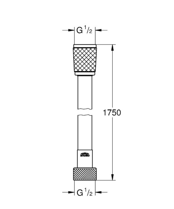 Душовий шланг 1750 мм Relexaflex (28154001), Grohe - Зображення 3
