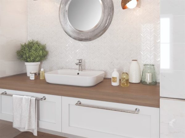 Плитка стінова Mariel White Glossy 200×600x9 Cersanit - Зображення 2