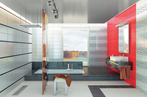 Плитка стінова Domenico Red 200x500x9 Konskie - Зображення 2