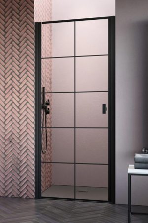 Душові двері NES Black DWJ I 90 Factory ліві RADAWAY