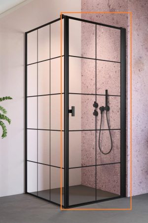 Душові двері NES Black KDJ I 90 Factory праві RADAWAY