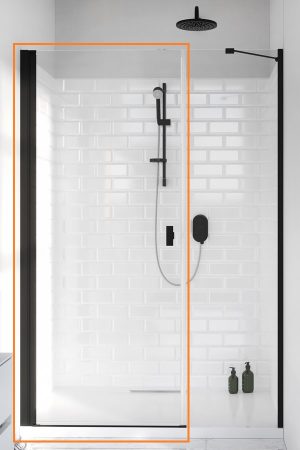 Душові двері NES 8 Black DWS 590 ліві RADAWAY