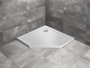 Душовий піддон Doros PT Stone White 90x90 см, RADAWAY