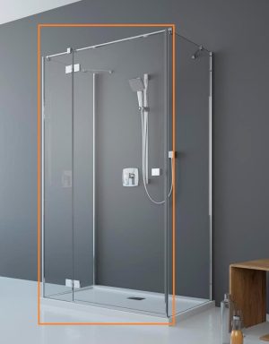 Душові двері двоелементні Essenza New KDJ+S 80 ліві, RADAWAY