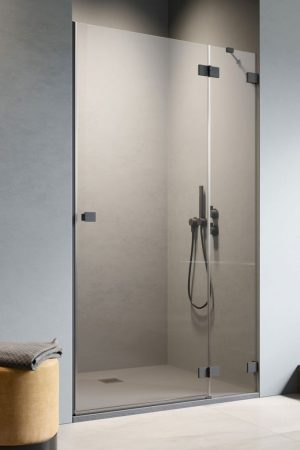 Душові двері Essenza Pro Black DWJ 130 праві, RADAWAY