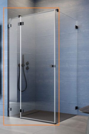 Душові двері Essenza Pro Black KDJ 80 ліві, RADAWAY