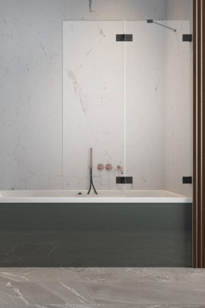 Шторка для ванни Essenza Pro Black PND II 100 права, RADAWAY