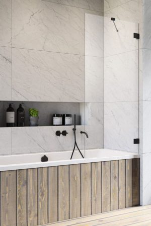 Шторка для ванни Essenza Pro Black PNJ II 60, RADAWAY