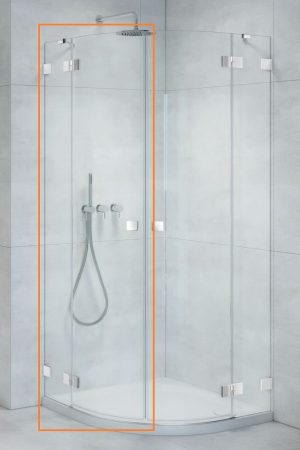 Душова кабіна напівкругла (половина) Essenza Pro PDD 100 ліва, RADAWAY