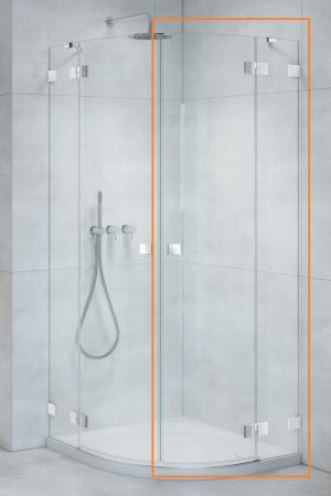 Душова кабіна напівкругла (половина) Essenza Pro PDD 100 права, RADAWAY