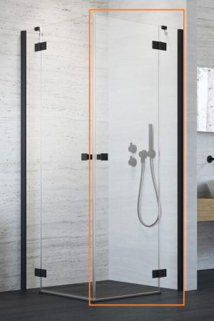 Душова кабіна (половина) Essenza New Black KDD 100 права, RADAWAY