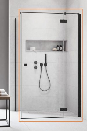 Душові двері Essenza New Black KDJ 100 праві, RADAWAY
