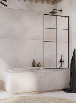 Шторка для ванни Idea Black PNJ II 60 Factory, RADAWAY