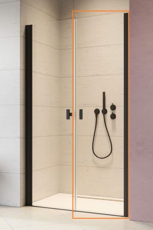 Душові двері NES 8 Black DWD I 40 праві RADAWAY