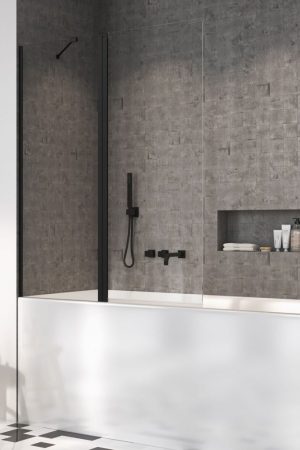 Шторка для ванни NES Black PND II 100 ліва RADAWAY