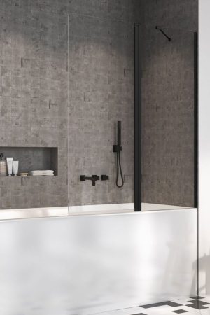 Шторка для ванни NES Black PND II 100 права RADAWAY