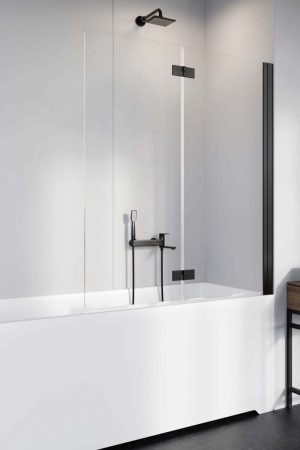 Шторка для ванни NES Black PND I 140 права RADAWAY