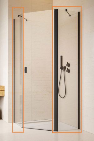 Комплект бокових стінок NES Black PTJ 100 Z x 100 S RADAWAY