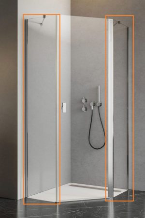 Комплект бокових стінок NES PTJ 90 Z x 80 S RADAWAY